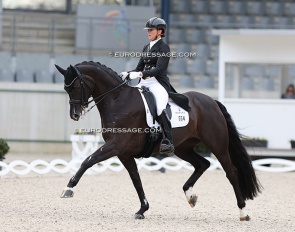 Lyndal Oatley and Dante's Herzchen at the 2024 Aachen Festival 4 Dressage :: Photo © Astrid Appels