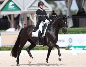 Jessica Howington and Serenade MF at the 2024 Palm Beach Dressage Derby :: Photo © Astrid Appels