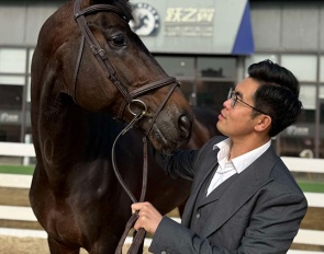 Alvin Tan and the 12-year old KWPN gelding Indigo (by Jazz x Lauries Crusador xx) at International Equestrian Club "The Rider" in Shangai