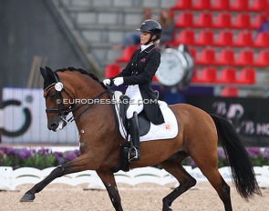 Grete Ayache and Farao Da Raia at the 2022 World Championships in Herning :: Photo © Astrid Appels