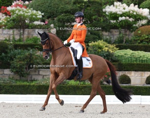 Lara van Nek and Fariska at the 2023 European Junior Riders Championships :: Photo © Astrid Appels