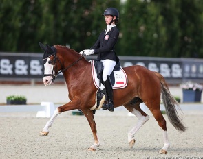 Pola Guerquin-Koryzma and Milky Way PP at the 2024 European Pony Championships :: Photo © Astrid Appels