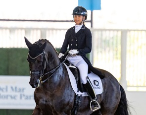 Genay Vaughn and Gino at the 2025 CDI-W Del Mar :: Photo © Terri Miller