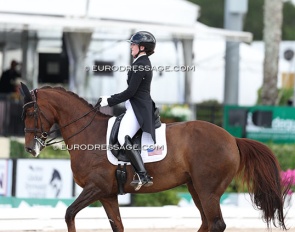 Ella Fruchterman and Hannah Montana at the 2025 CDIO-U25 Wellington :: Photo © Astrid Appels