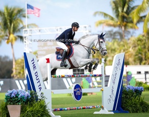 I'll do it if I have to: photographing show jumpers ;) - Brazilian Eduardo Pereira De Menezes on the BWP bred OrigiPhotos © Astrid Appels