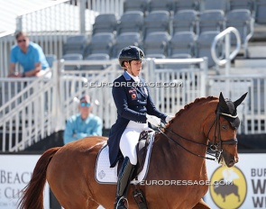 Tinne Vilhelmson-Silfven and Hyatt at the 2025 CDI-W Wellington :: Photo © Astrid Appels