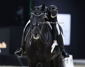 Lottie Fry and Glamourdale at the 2025 CDI-W 's Hertogenbosch :: Photo © Astrid Appels
