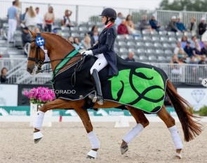 Brittany Fraser-Beaulieu and Jaccardo win the Lovsta Future Challenge at the 2025 CDI Wellington :: Photo © Lily Forado