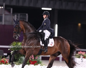 Virginia Yarur and Ronaldo at the 2021 Olympic Games in Tokyo :: Photo © Astrid Appels