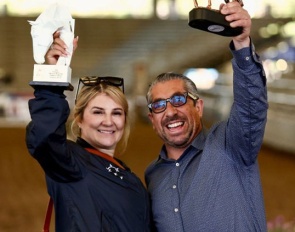 Osbaldo Romero celebrating success as a breeder and PRE horse owner
