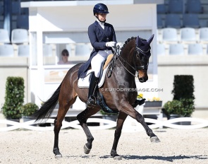 Eline Borrey de Coninck and Dollars at the 2025 CDI Aachen Festival 4 Dressage :: Photo © Astrid Appels