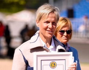 Insa Hansen at the special ceremony held at the 2025 CDI Hagen 