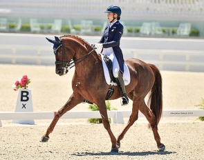 Charlotte Jorst and Atterupgaards Botticelli win the Inter I at the 2025 CDI Ocala :: Photo © Andrew Ryback