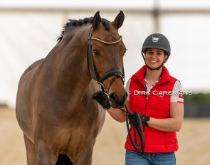 Swiss Jessica Neuhauser making her World Cup debut on home turf with Danish bred Rockson :: Photo © Dirk Caremans