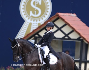 Sandra Nuxoll and Bonheur de la Vie at the 2021 CDI Hagen :: Photo © Astrid Appels