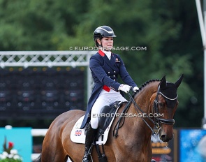 India Durman-Mills and Escade at the 2022 European Junior/Young Riders Championships in Hartpury :: Photo © Astrid Appels