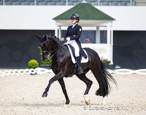 Eve Bartels and Freispiel at the 2024 CDI Aachen Dressage Days :: Photo © Digishots