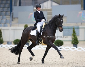 Jorinde Verwimp and Vicomte de Reyves at the 2024 CDI Aachen Festival 4 Dressage :: Photo © Astrid Appels