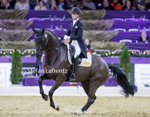 Greta Heemsoth and Anthrazit at the 2024 Louisdor Cup Finals in Frankfurt :: Photo © Astrid Appels