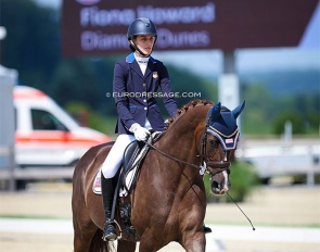 Paralympic champion Fiona Howard on Diamond Dunes at the 2024 CPEDI Hagen :: Photo © Astrid Appels