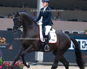 Robin Heiden and One Million at the 2024 World Young Horse Championships
