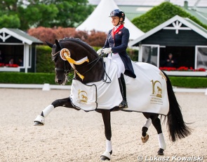Sandra Sysojeva and Maxima Bella at the 2025 CDI-W Mariakalnok :: Photos © Lukasz Kowalski