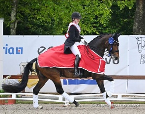 Cathrine Laudrup-Dufour wins her eighth GP title at the 2025 Danish Dressage Championships :: Photo © Ridehesten