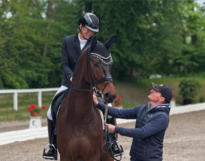 Tessa Frank on Furst Fernando at the 2025 CDN Schenefeld