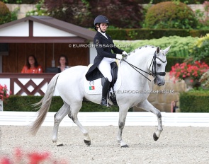 Mariana André on Iceberg De Tineo at the 2023 European Junior Riders Championships :: Photo © Astrid Appels