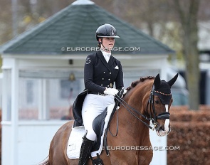 Celestine Kindler on Quotenkönig at the 2024 Aachen Festival 4 Dressage :: Photo © Astrid Appels