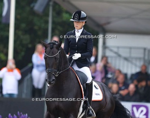 Kirsten Brouwer on Ohio at the 2024 World Young Horse Championships :: Photo © Astrid Appels