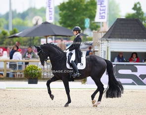 Charlotte Fry made her come back on Everdale after a one-year break at the 2025 CDIO Lier mid May :: Photo © Astrid Appels