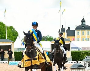Lap of honour at the 2025 Swedish Dressage Championships
