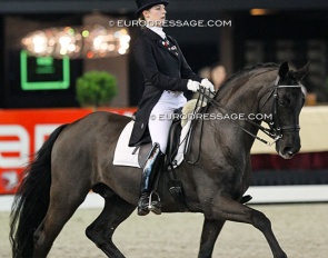 Camille Judet Cheret and Ronaldo at the 2011 Zwolle International Stallion Show :: Photo © Astrid Appels