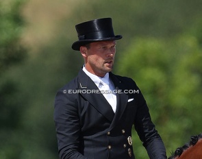 Hendrik Lochthowe at the 2018 CDI Leudelange (before helmets became mandatory) :: Photo © Astrid Appels