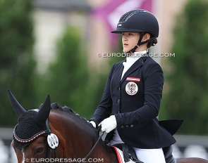 Nele Cordt, last year at the 2024 European Pony Championships with Nordbygaards Chanell :: Photo © Astrid Appels