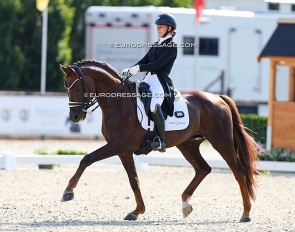 Barbora Krejcirova and Serano at the 2024 European Junior Riders Championships :: Photo © Astrid Appels