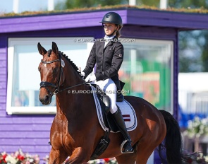 Latvia's Alise Muizniece and Baily at the 2022 World Championships in Herning :: Photo © Astrid Appels