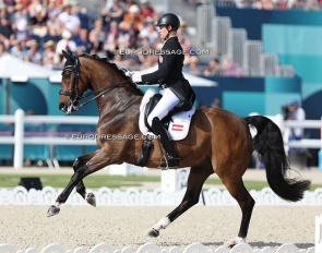 Florian Bacher and Fidertraum at the 2024 Olympic Games in Paris :: Photo © Astrid Appels