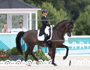Victoria Max-Theurer and Abegglen at the 2024 Olympic Games :: Photo © Astrid Appels
