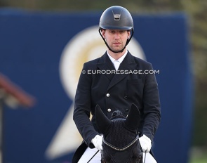Tobias Nabben and Forster in the Louisdor Cup qualifier held during the 2025 CDI Hagen :: Photo © Astrid Appels