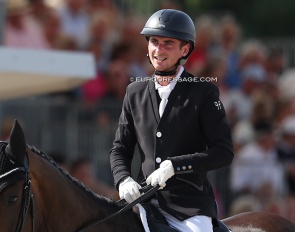 Corentin Pottier at last weekend's World Young Horse Championships in Verden :: Photo © Astrid Appels