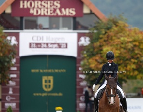 Dressage action in the autumn at the 2025 Covalliero Dressage Days at Hof Kasselmann in Hagen :: Photo © Astrid Appels
