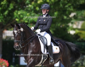 Lauranne Lammens and Hilcara van het Vijverbos at the 2025 European Under 25 Championships :: Photo © Astrid Appels