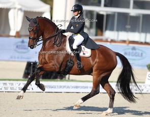 Wagemans with Ellington at the 2021 European Under 25 Championships :: Photo © Astrid Appels