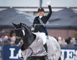 Lyngbjergs St. Paris, the 2022 World Young Horse Champion :: Photo © Astrid Appels