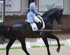 Danielle Heijkoop and Livius at the 2023 CDI Kronenberg Indoor :: Photo © Astrid Appels