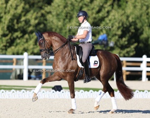 Look who's back: Endel Ots, here schooling as OS. Olympic team reserve pair at the Paris Olympics :: Photo © Astrid Appels