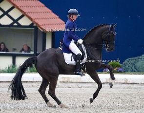 Karen Nijvelt and Elysias in their last CDI in Hagen in April 2025 :: Photo © Astrid Appels