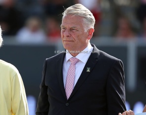 Jan Pedersen at the 2025 World Young Horse Championships in Verden :: Photo © Astrid Appels